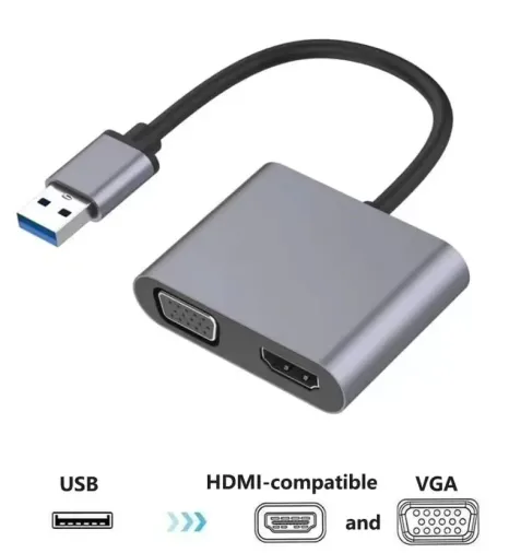 Usb To Hdmi+Vga 1080 P Hd09 ZR650