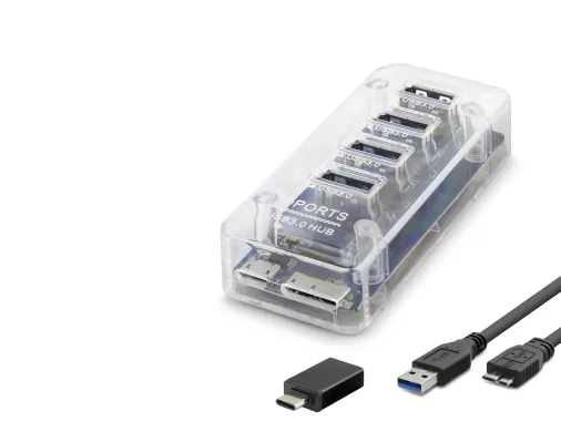 Usb Type-c 3.1 Gen1 Hub 4 Port 5 Gbps Şeffaf U336