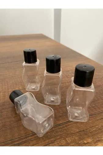 uygarsarı UYSAB-0606 100 Adet Kapaklı Boş Şişe 30 Ml Dekoratif Şampuan Şişesi Us-06
