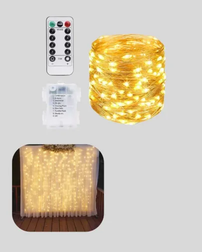 Uzaktan Kumandalı Günışığı Peri Led 8 Modlu Dekoratif