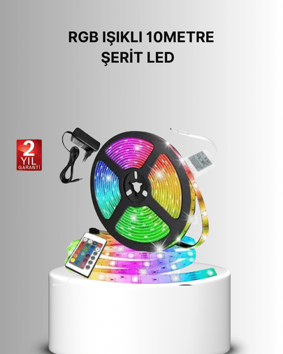 Uzaktan Kumandalı RGB Smart Şerit LED Işık Esnek ve Taşınabilir Dekorasyon
