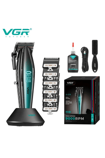 Vgr V-270 Erkekler İçin Profesyonel Metal Gövdeli Kablolu/kablosuz Saç Kesme Makinesi