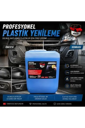 VİCİX TYC4D6A9715115C46B730F000 Plastik Yenileme Silikonlu Yoğun Kıvamlı Jel 4 Lt