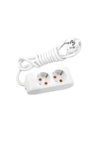 VİKO 3790113202 VİKO Multi-Led 2'li Priz Topraklı Kablolu Çocuk Korumalı Grup Priz 2 Metre