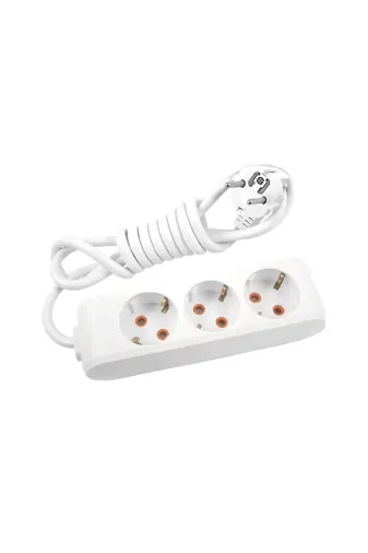 VİKO 90113301 Multilet Kablolu Topraklı Üçlü Grup Priz Uzatma 1 Metre