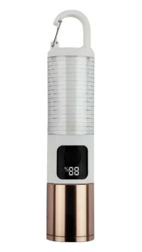 VINTESSY 121116517 Çok Amaçlı Kamp Feneri Usb Şarjlı Çift Işık Kaynaklı Güç Ekranlı Led Aydınlatma