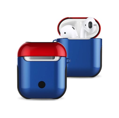 VINTESSY 124231142 Apple Airpods Uyumlu  2 2.nesil 3In1 Kılıf - Lacivert-Kırmızı
