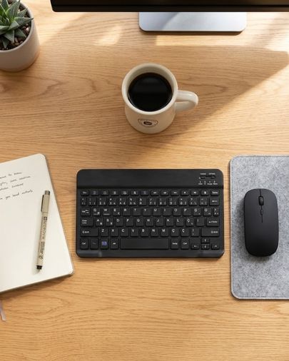VINTESSY 125537225 Kablosuz Klavye Ve Mouse Kombosu Bluetooth Uyumlu Sessiz Set
