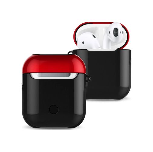 VINTESSY 127129760 Apple Airpods 2 2.nesil 3In1 Kılıf - Siyah-Kırmızı