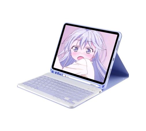VINTESSY İTRARK42401MUK Xiaomi Redmi Pad Se Kılıf Kc01 Smart Klavyeli Tablet Kılıfı - Lila Arka Kapak Diğer