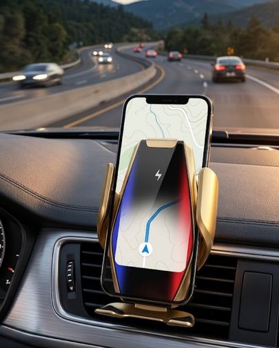 VINTESSY TKNUCZZZS7SENSÖRLÜTELEFONTUTUCU-2MKR Kablosuz Şarjlı Araç Telefon Tutucu Sensörlü Otomatik Kilit 360 Derece Döner Akıllı Saat