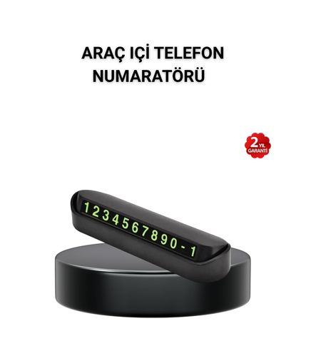 VINTESSY TKNXUCZZZNUMARATORRMKR Alüminyum Kasa Gri Çevirmeli Araç İçi Telefon Numaratörü Akıllı Saat