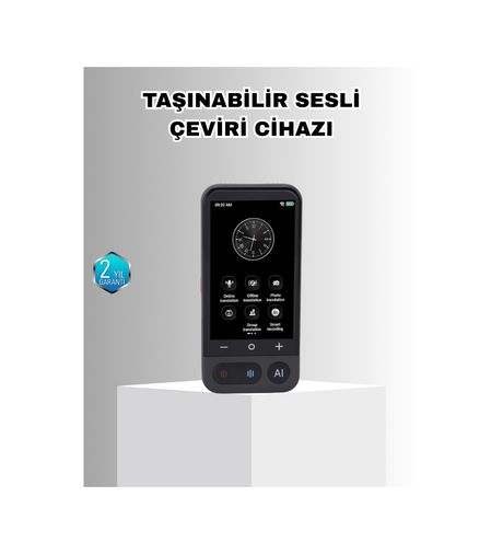 VINTESSY TKNXUCZZZTRANSLATOR-1MKR Akıllı Taşınabilir Tercüman 17 Çevrimdışı, 139 Çevrimiçi Dil Desteği Akıllı Çeviri Cihazı