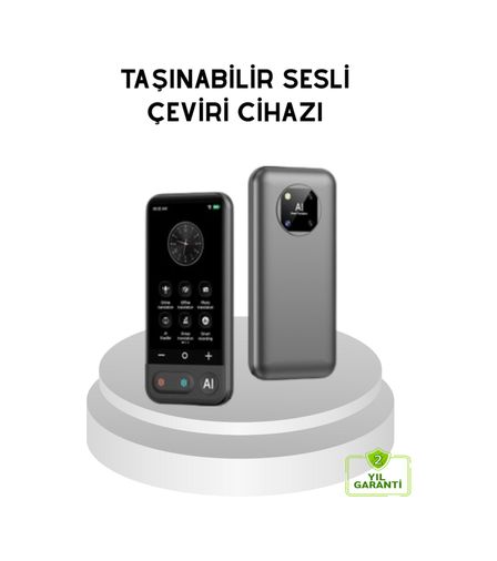 VINTESSY TKNXUCZZZTRANSLATOR-2MKR Taşınabilir Akıllı Tercüme Cihazı Gerçek Zamanlı Ses Ve Metin Çevirisi Akıllı Çeviri Cihazı