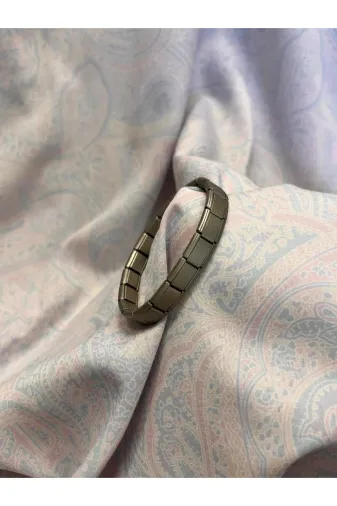 Viva Boutique Accessory 29288019207 İtalyan Mat Çharm Paslanmaz Çelik Bileklik