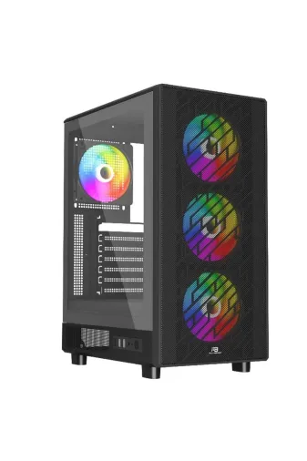 Vobotek Teknoloji 100.40.10.0313 Powerboost Pb-A700B 750W 80+ Bronze Atx Usb 3.0 Rainbow Fanly Mesh Gaming Siyah Kasa