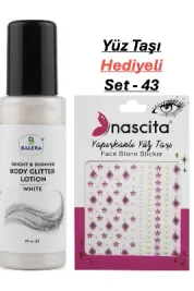 Vücut Losyonu Beyaz Simli 125 ml & Yüz Taşı Hediyeli-43