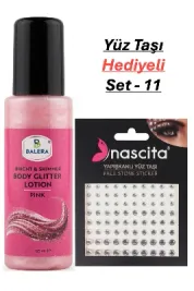 Vücut Losyonu Pembe Simli 125 ml & Yüz Taşı Hediyeli-11