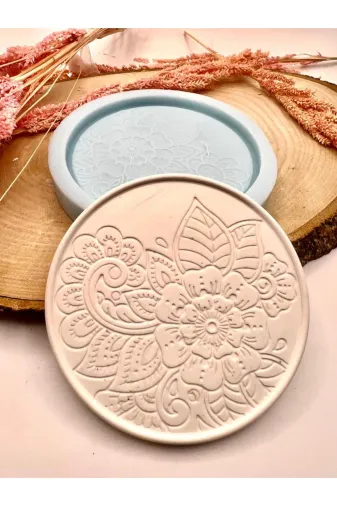 WAMMOLDS çiçeklimandala Çiçekli Mandala Silikon Kalıp