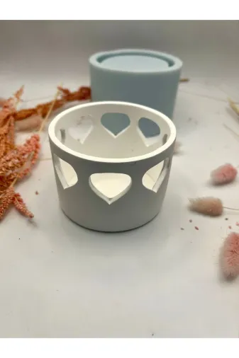 WAMMOLDS damlamotifşamdansk Damla Motifli Şamdan Silikon Kalıp