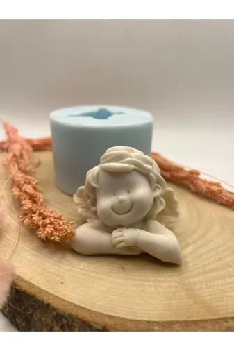 WAMMOLDS ellerikavuşanmsk Elleri Kavuşan Melek Silikon Kalıp Bej