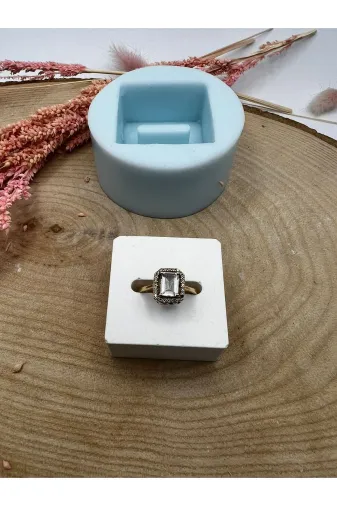 WAMMOLDS karetekliyüzüklüksk Kare Tekli Yüzüklük Silikon Kalıp