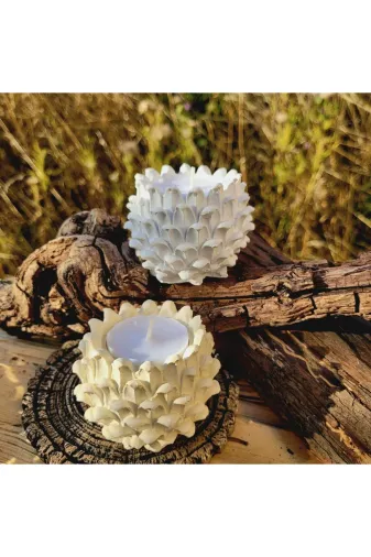 WAMMOLDS kozalaktealightmumluksk Kozalak Tealight Mumluk Silikon Kalıp