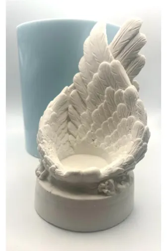 WAMMOLDS melekkanadımumsk Melek Kanadı Mumluk Silikon Kalıp