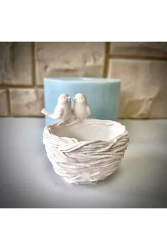 WAMMOLDS muhabbetkuşsk Muhabbet Kuşları Sepeti Silikon Kalıp