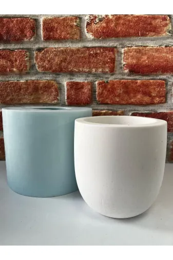 WAMMOLDS TYCQHOHLCN171065449245314 Dekoratif Beton Saksı Modeli Silikon Kalıp