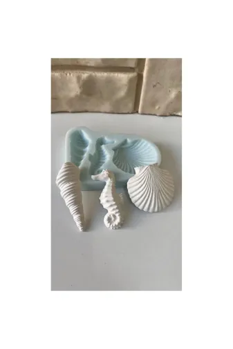 WAMMOLDS üçlüdenizkabuğusk Üçlü Deniz Kabukları Silikon Kalıp