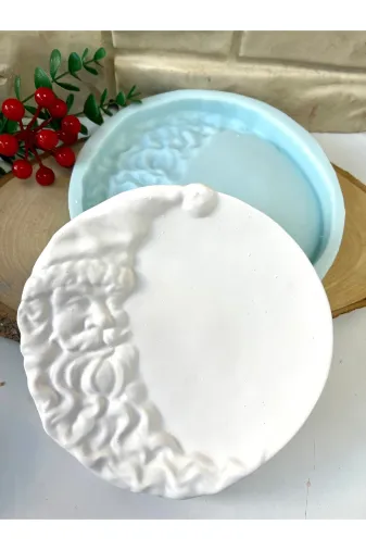 WAMMOLDS wam1506 Santa Ay Kapı Süsü Silikon Kalıp