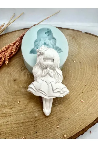 WAMMOLDS wam667 Uzun Saçlı Kokoş Kız Silikon Kalıp