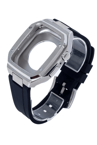Watch 44mm KR402 Metal Kasa Silikon Kordon - Gümüş