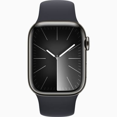 Watch Series 9 41 mm Gps + Cellular Grafit Paslanmaz Çelik Kasa Spor Kordon Akıllı Saat