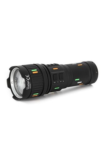 Watton WT-731 5000 Lümen Lazer Etkili Çok Güçlü Kamp Avcılık Acil Durum Profesyonel El Feneri Siyah