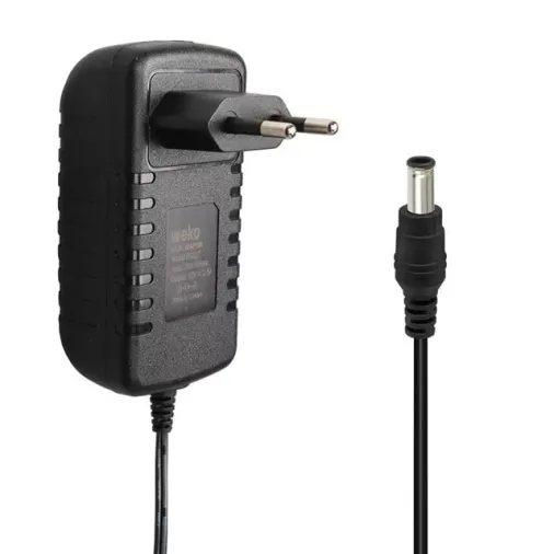 Weko 12 Volt - 2.5 Amper 5.5*2.5 Uçlu Yerli Üretim Plastik Kasa Priz Tipi Adaptör