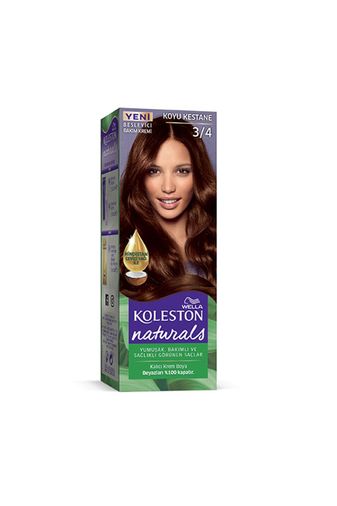 wella koleston RT-RYL-2KLN107-34 Naturals Saç Boyası Koyu Kestane 3/4