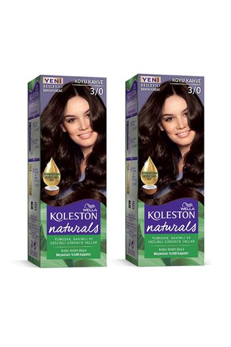 wella koleston RT-RYL-3KLN202-30 Naturals Saç Boyası Koyu Kahve 3/0 2X Paket