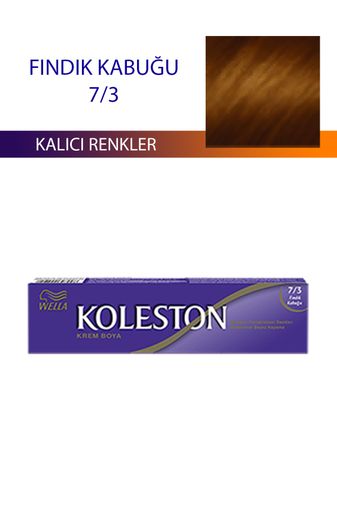wella koleston RT-RYL-3KLT304-73 Single Tüp Boya Saç Boyası Fındık Kabuğu 7/3