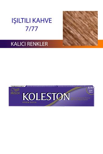 wella koleston RT-RYL-3KLT312-777 Single Tüp Boya Saç Boyası Işıltılı Kahve 7/77