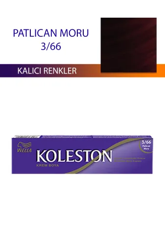wella koleston RT-RYL-3KLT316-366 Single Tüp Boya Saç Boyası Patlıcan Moru 3/66