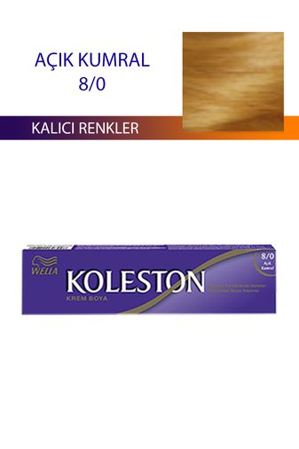 wella koleston RT-RYL-3KLT320-80 Single Tüp Boya Saç Boyası Açık Kumral 8/0