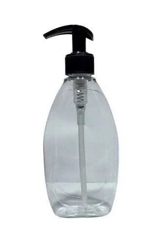 wellLine okyanus16 Boş Fısfıs Sıvı Sabun Pompalı Şişe 400 Ml Şeffaf 10 Adet