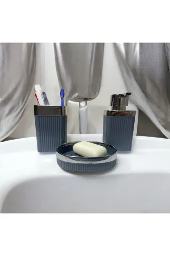 WESPA sbnşkksvısabnn Banyo Seti 3 Lü Sabunluk Sıvı Sabunluk Diş Fırçalığı