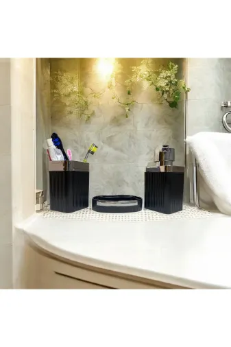 WESPA stblmnnb Banyo Seti 3 Lü Sabunluk Sıvı Sabunluk Diş Fırçalık