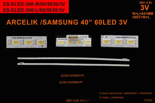 Winkel SET-2323 MLD939Rx1/ELED300 Vestel 40" Tv Bar Led Takımı