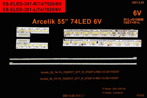 Winkel SET-2324 Arçelik-Beko 55" Tv Bar Led Takımı