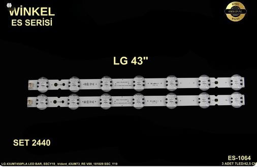 Winkel SET-2440 LG 43" Tv Bar Led Takımı