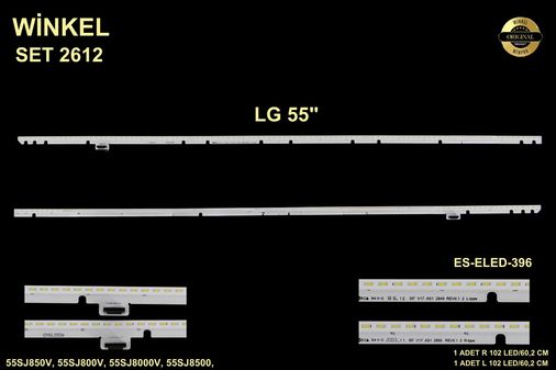 Winkel SET-2612 LG Tv Bar Led Takımı